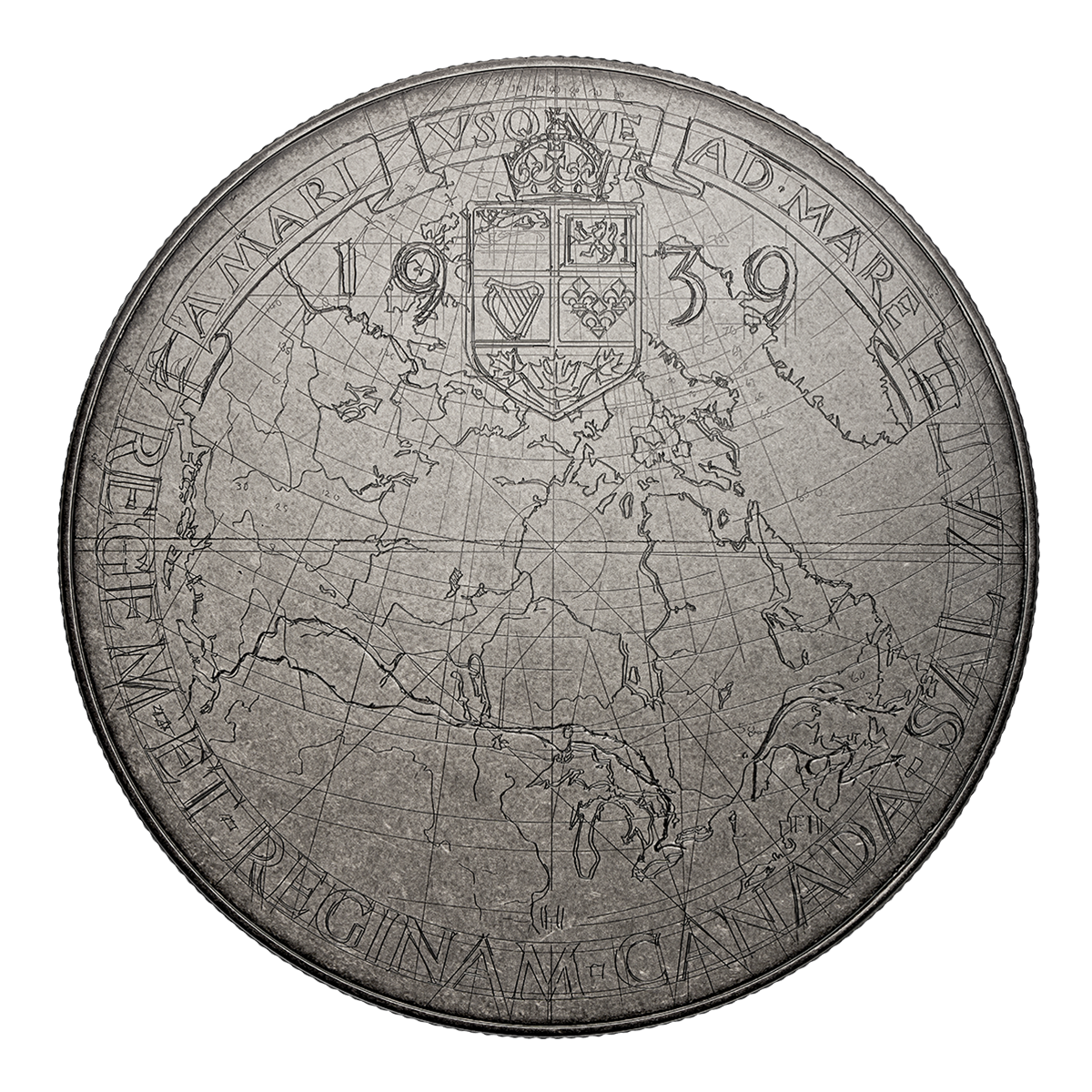 Esquisse originale d’Emanuel Hahn : Visite royale – Pièce de 5 oz en argent fin