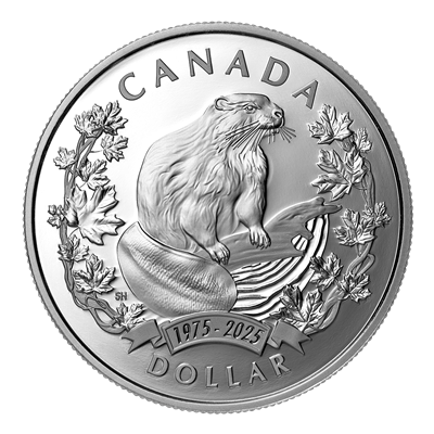 Dollar épreuve numismatique en argent édition spéciale 2025 – 50ᵉ anniversaire de la désignation du castor comme emblème officiel