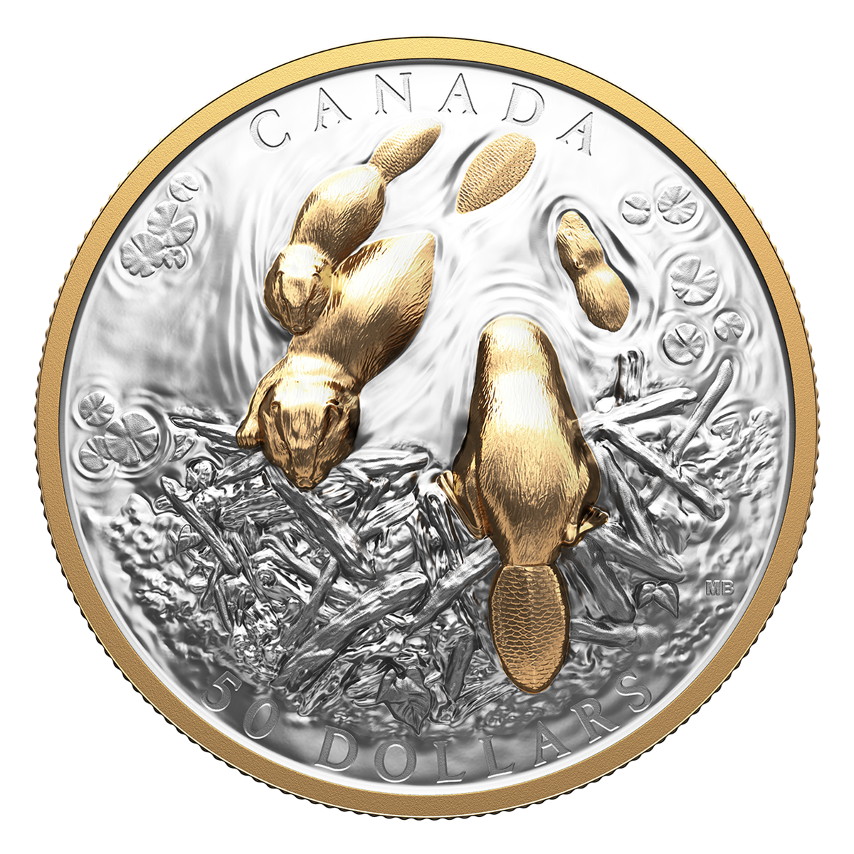 Symbole canadien : Le castor – Pièce en argent fin