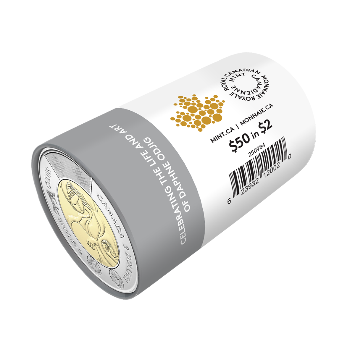 Rouleau spécial de pièces de 2 $ 2025 – Célébrons la vie et l’œuvre de Daphne Odjig (version non colorée)