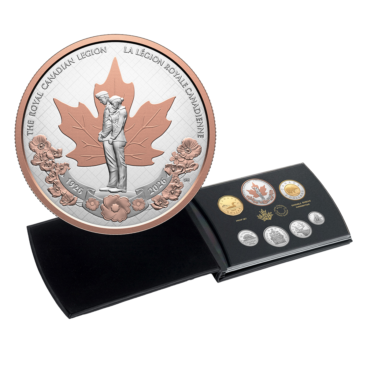 Ensemble épreuve numismatique en argent fin – 100ᵉ anniversaire de la Légion royale canadienne (2026)