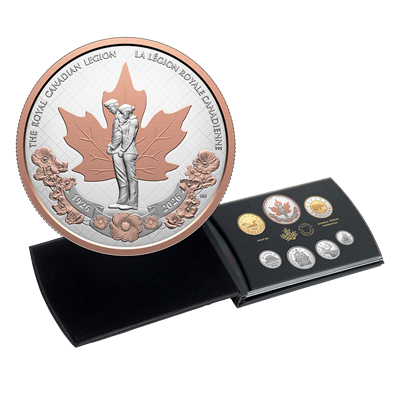 Ensemble épreuve numismatique en argent fin – 100ᵉ anniversaire de la Légion royale canadienne (2026)