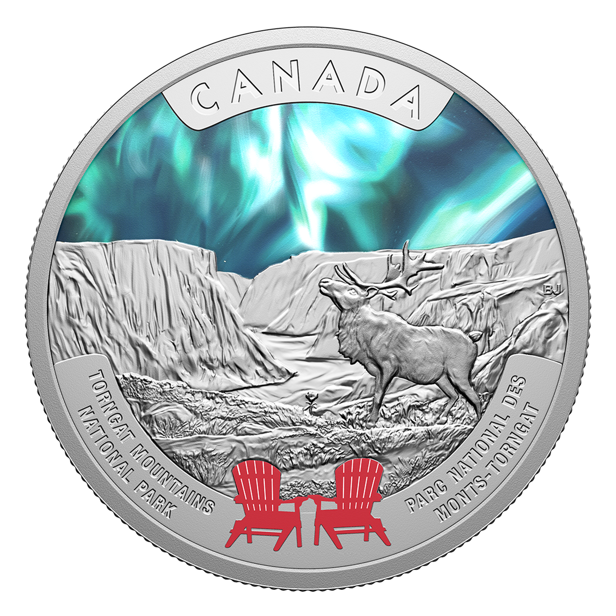 Parcs nationaux du Canada – Parc national des Monts-Torngat – Pièce de 1 oz en argent fin