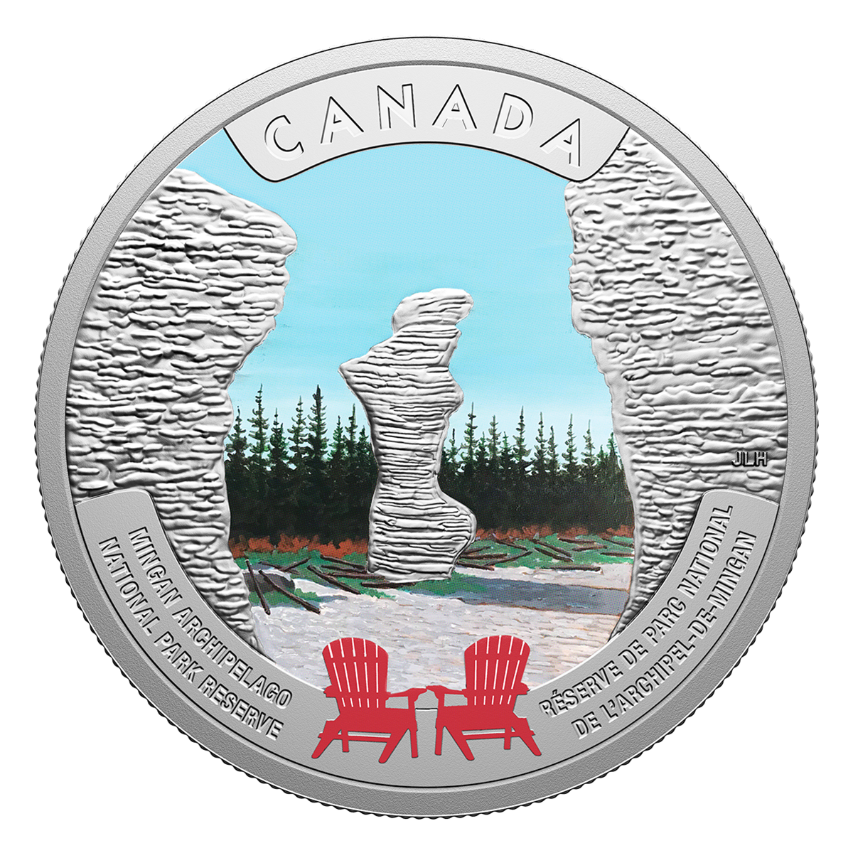Parcs nationaux du Canada – Réserve de parc national de l’Archipel-de-Mingan – Pièce de 1 oz en argent fin