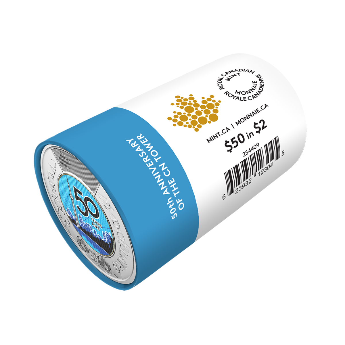 2026 $2 50th Anniversary of the CN Tower Colourized Special Wrap Roll