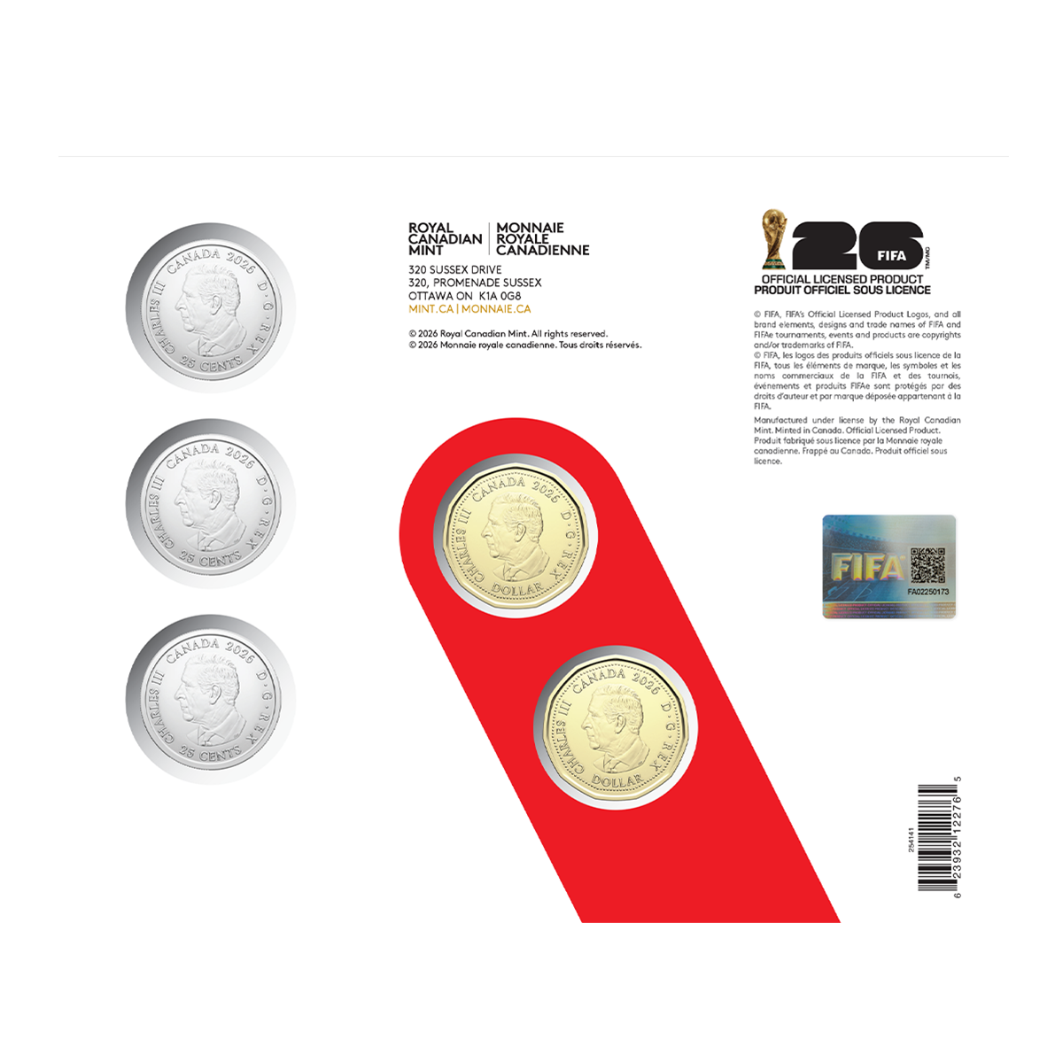 2026 Five-Coin Set – FIFA World Cup 2026ᵀᴹ