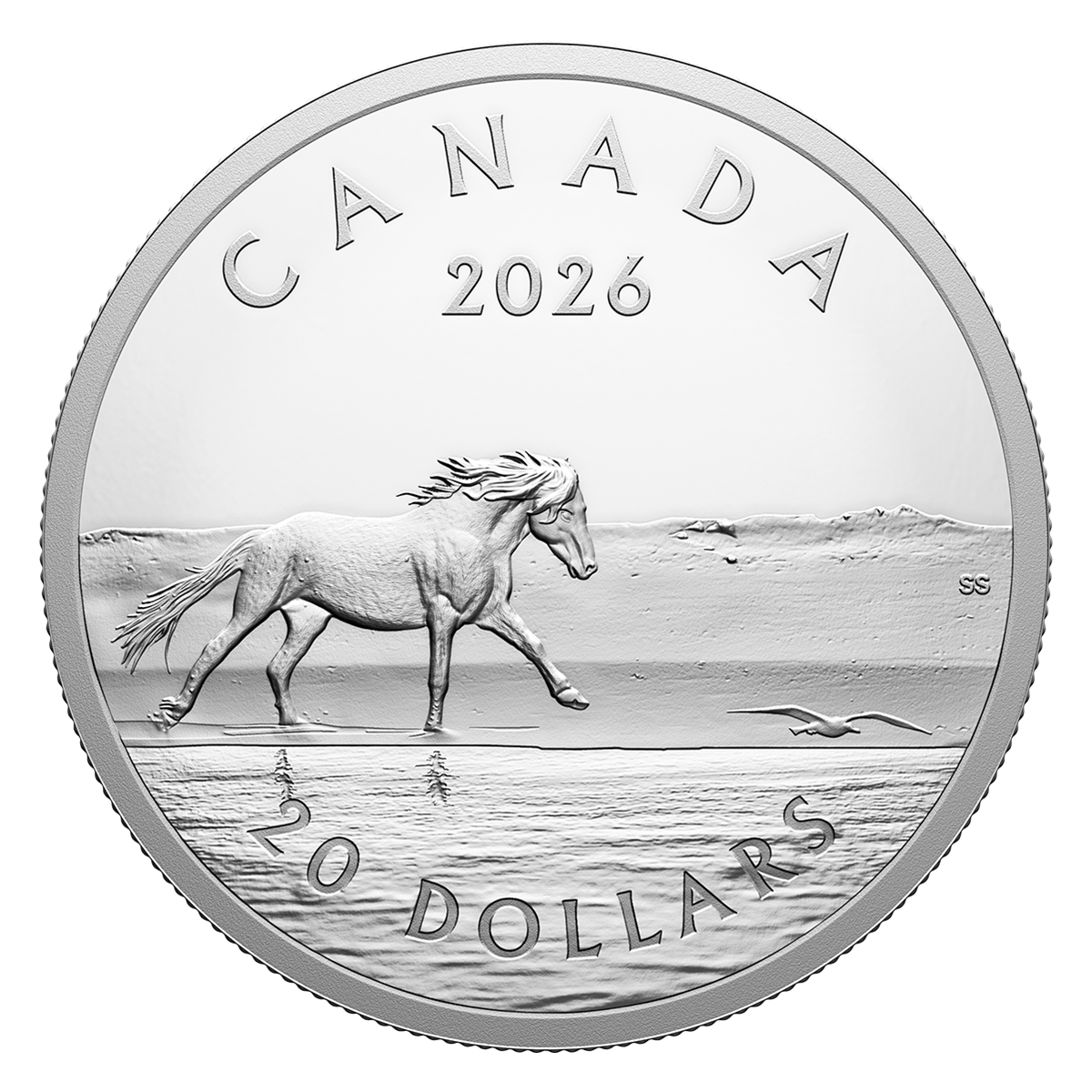 Sable Island Horses – 1 oz. Fine Silver Coin