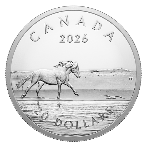 Sable Island Horses – 1 oz. Fine Silver Coin