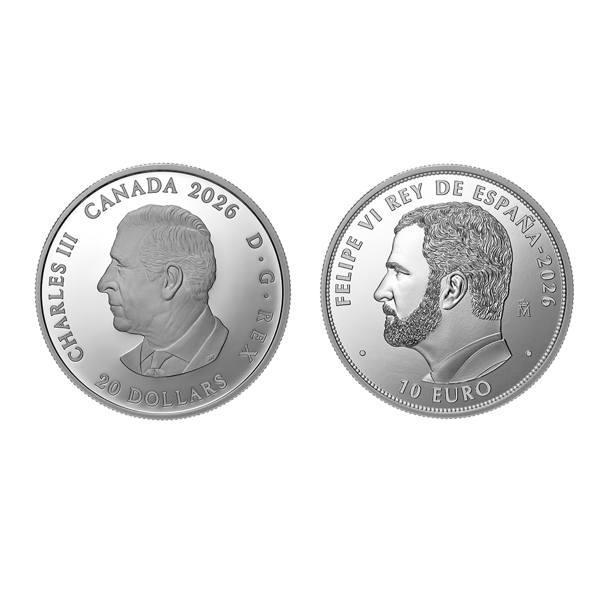 History of Canadian Currencies: The Spanish Dollar – Fine Silver Two-Coin Set