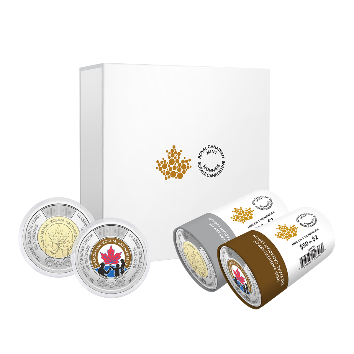 2026 $2 Special Wrap Roll Box Set - 100th Anniversary of The Royal Canadian Legion