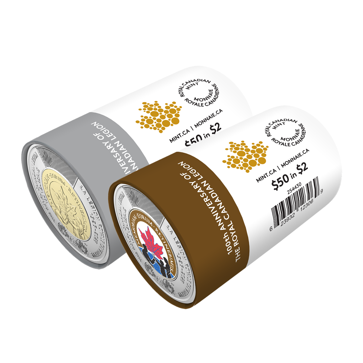 2026 $2 100th Anniversary of The Royal Canadian Legion Special Wrap Roll Box Set