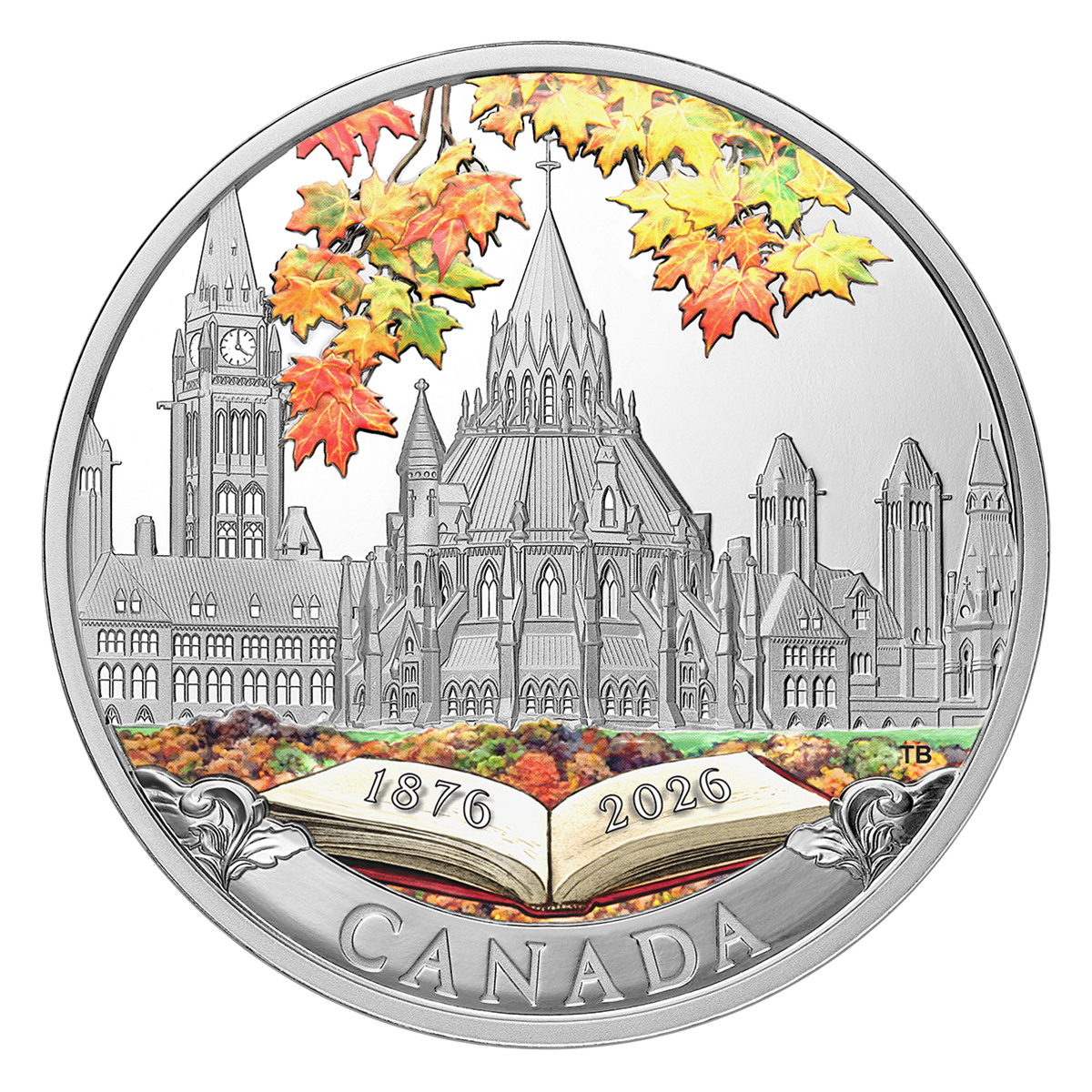 150th Anniversary of the Library of Parliament – 1 oz. Fine Silver Coin
