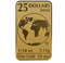 2020 $25 1 oz. (10 x 1/10 oz) 99.99% Pure Gold - Global Trade Bar (Bullion)
