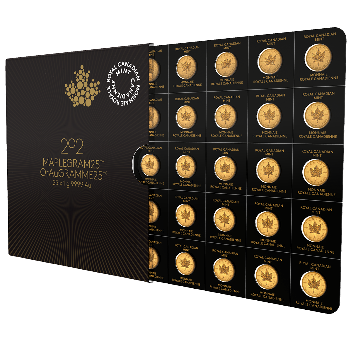 ORAUGRAMME25<sup>MC</sup> 2021 (pièce d'investissement FÉO 25 X 1 g) (pièce d'investissement)