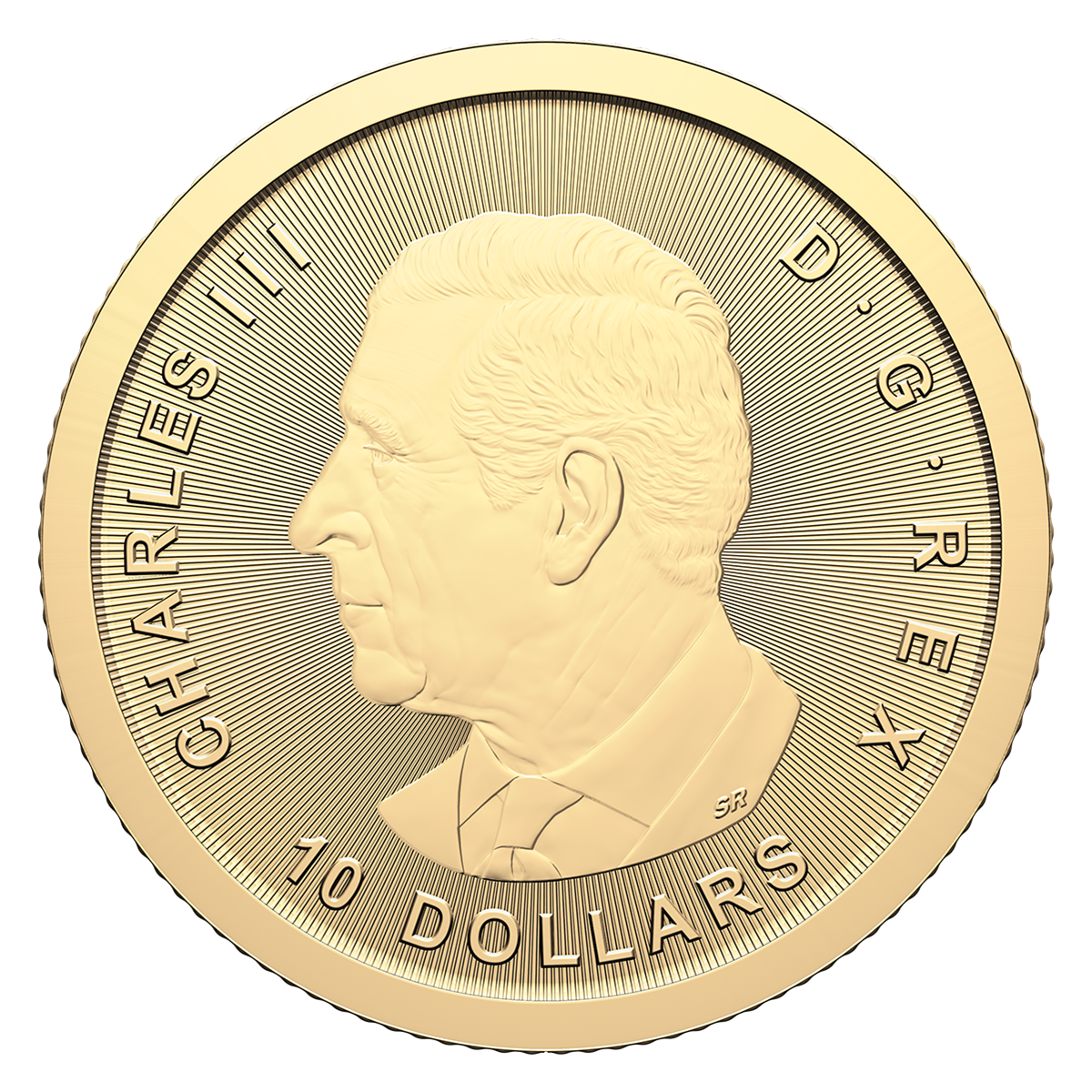 Pygargue à tête blanche tenant un poisson - Pièce de 1/4 oz en or pur à 99,99 % (pièce d'investissement)