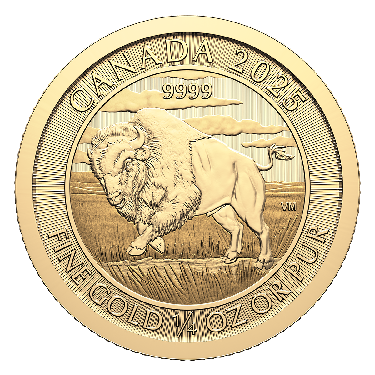 Bison - 2025 1/4-oz. 99.99% Pure Gold Coin (Bullion)