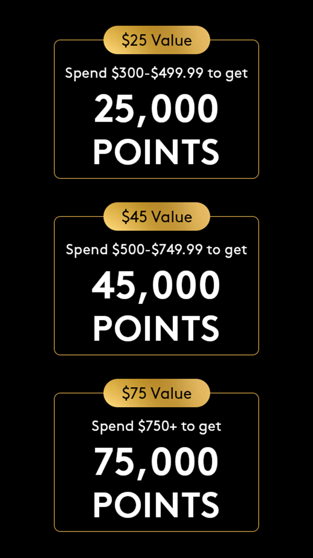 Earn one-time Masters Club Bonus Points